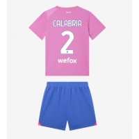 Otroški Nogometni dresi AC Milan Davide Calabria #2 Tretji 2023-24 Kratek Rokav (+ Kratke hlače)